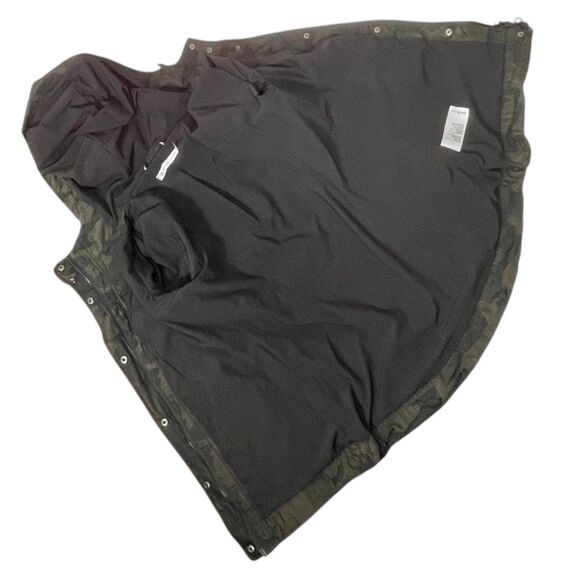 BLANC NOIR Camo Grenadier Utility Jacket Size XS Hooded Olive Green Jacquard EUC - Picture 12 of 16